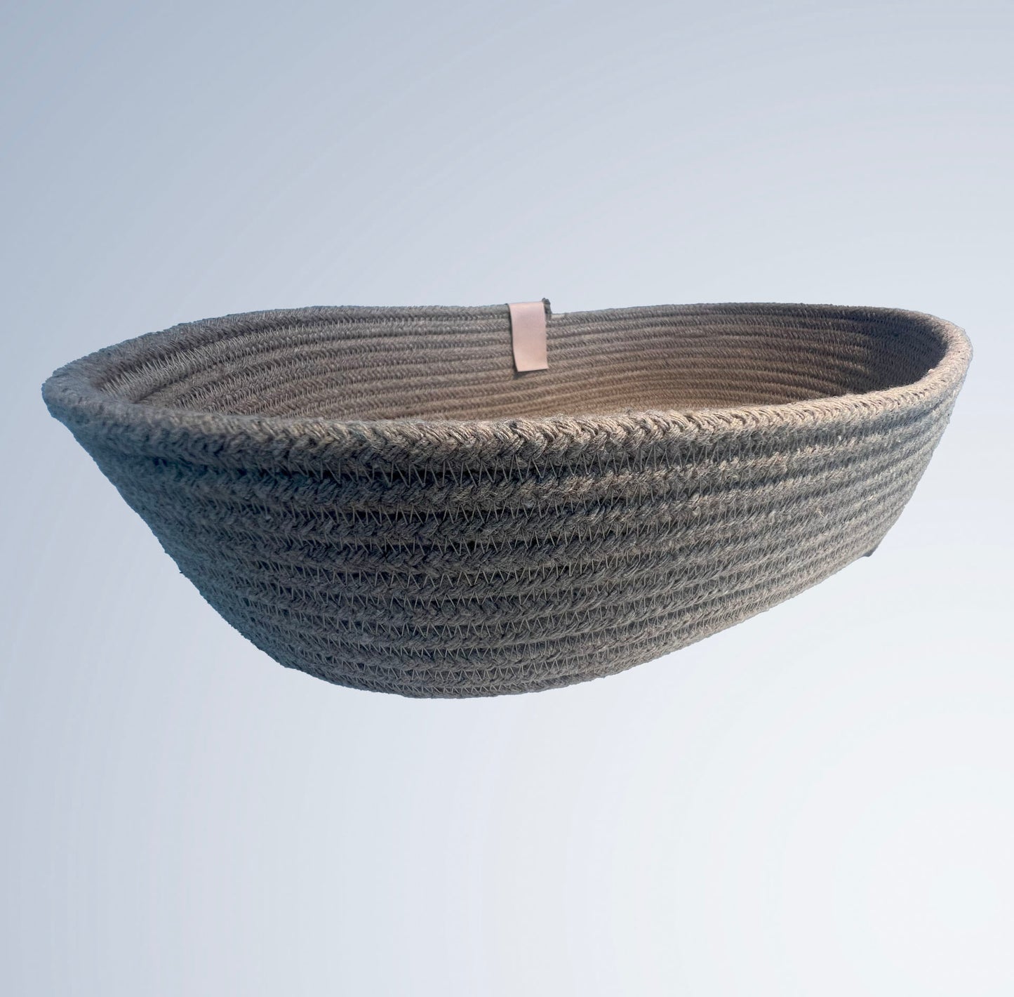 Oval basket, cotton rope