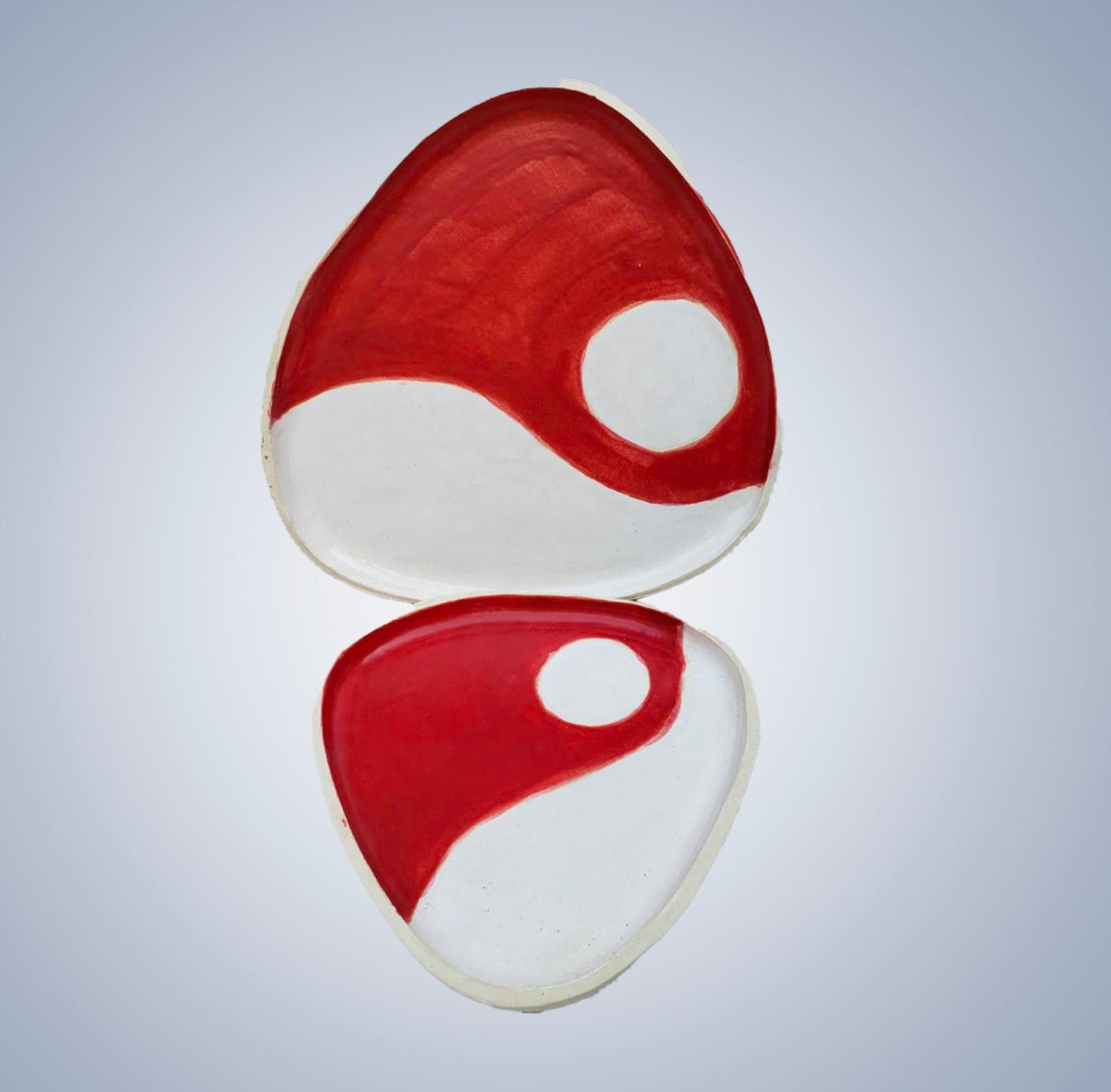 Ceramic plate - Santa hat - G