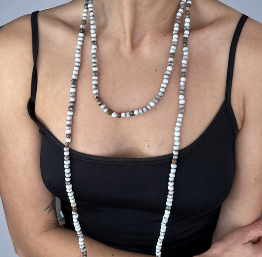 Long grass seed necklace