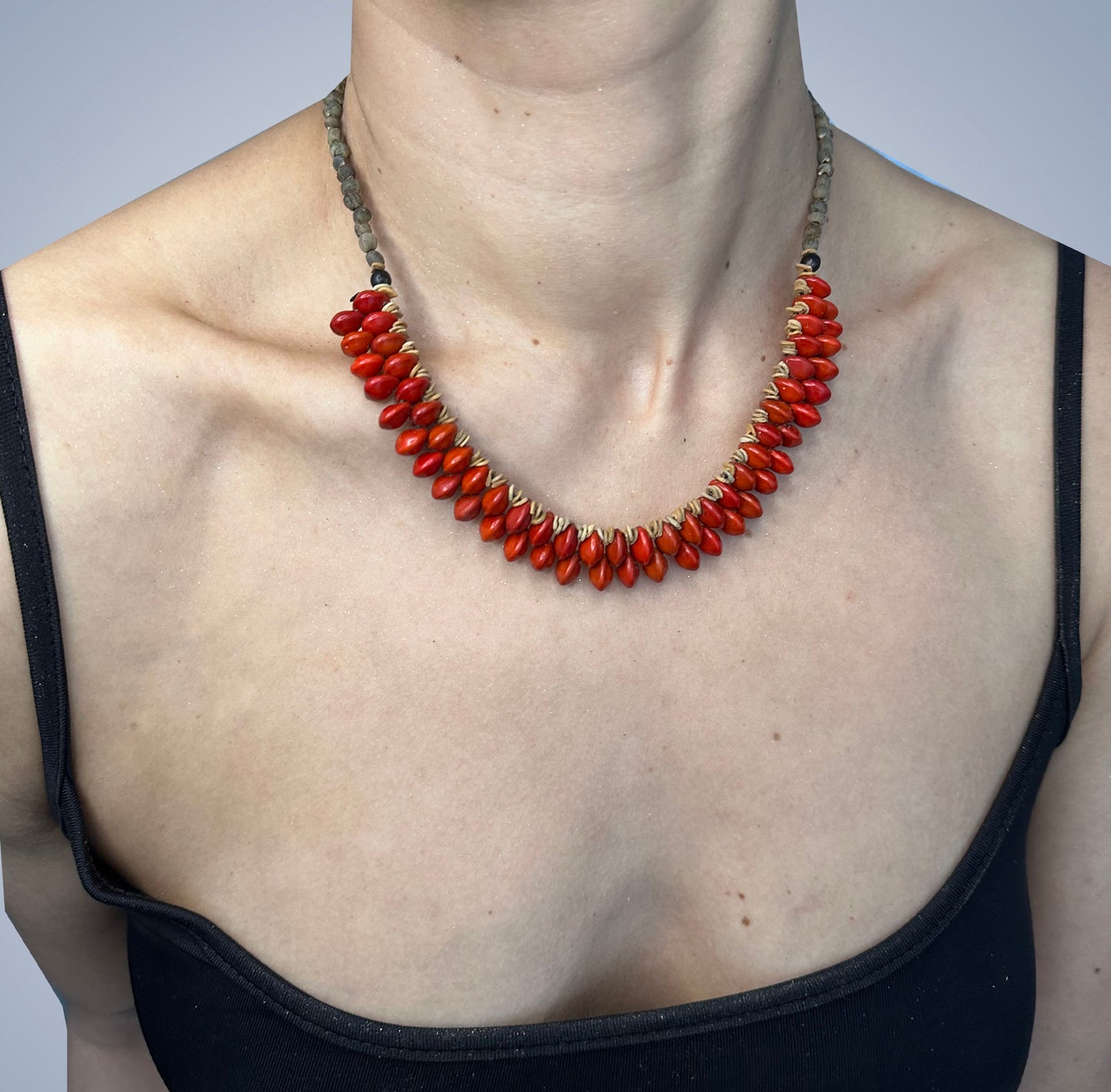 Choker, red tentacle seed