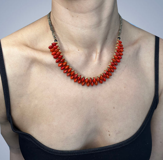 Choker, red tentacle seed