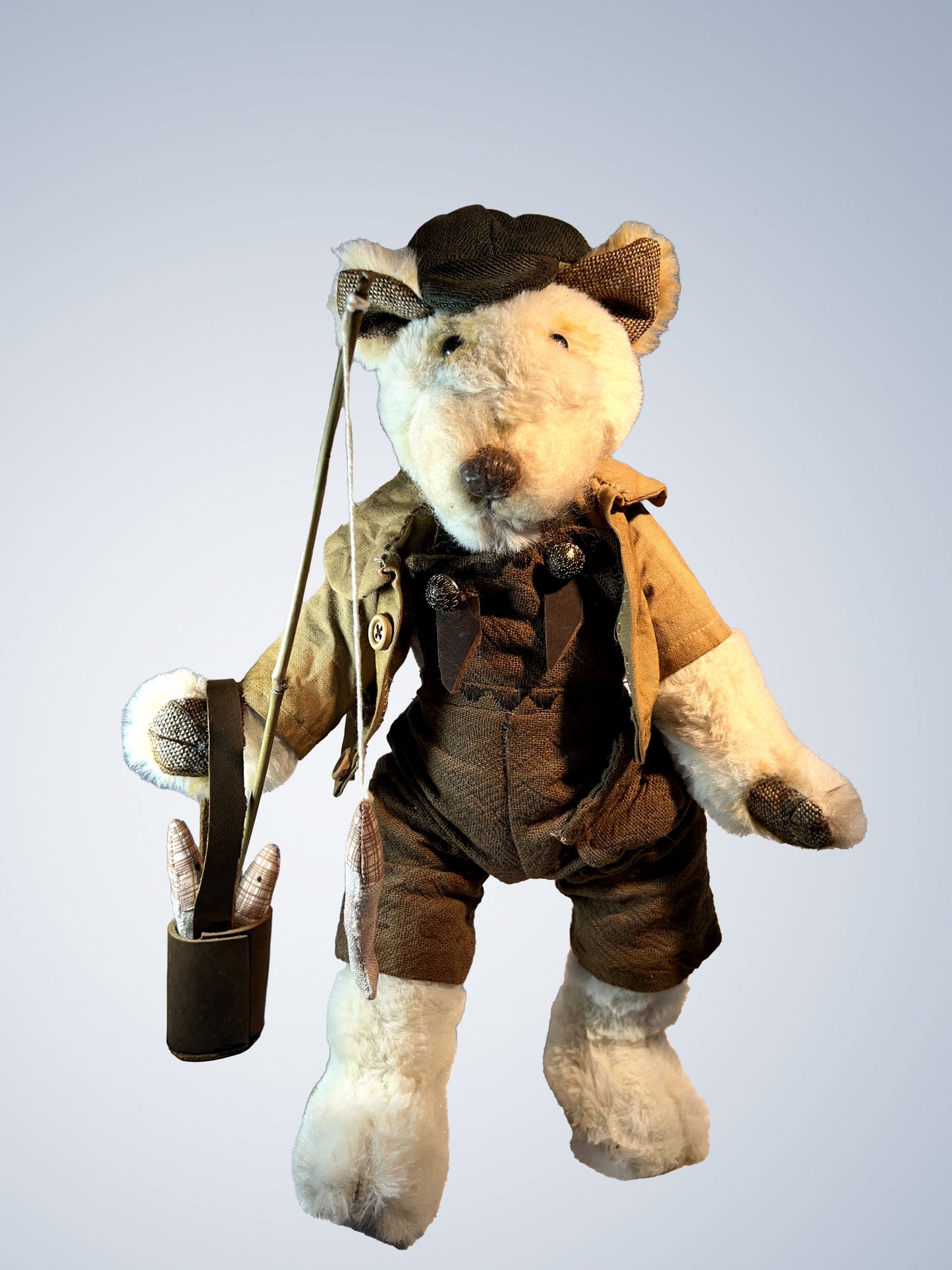 Fabric doll - Fishing bear