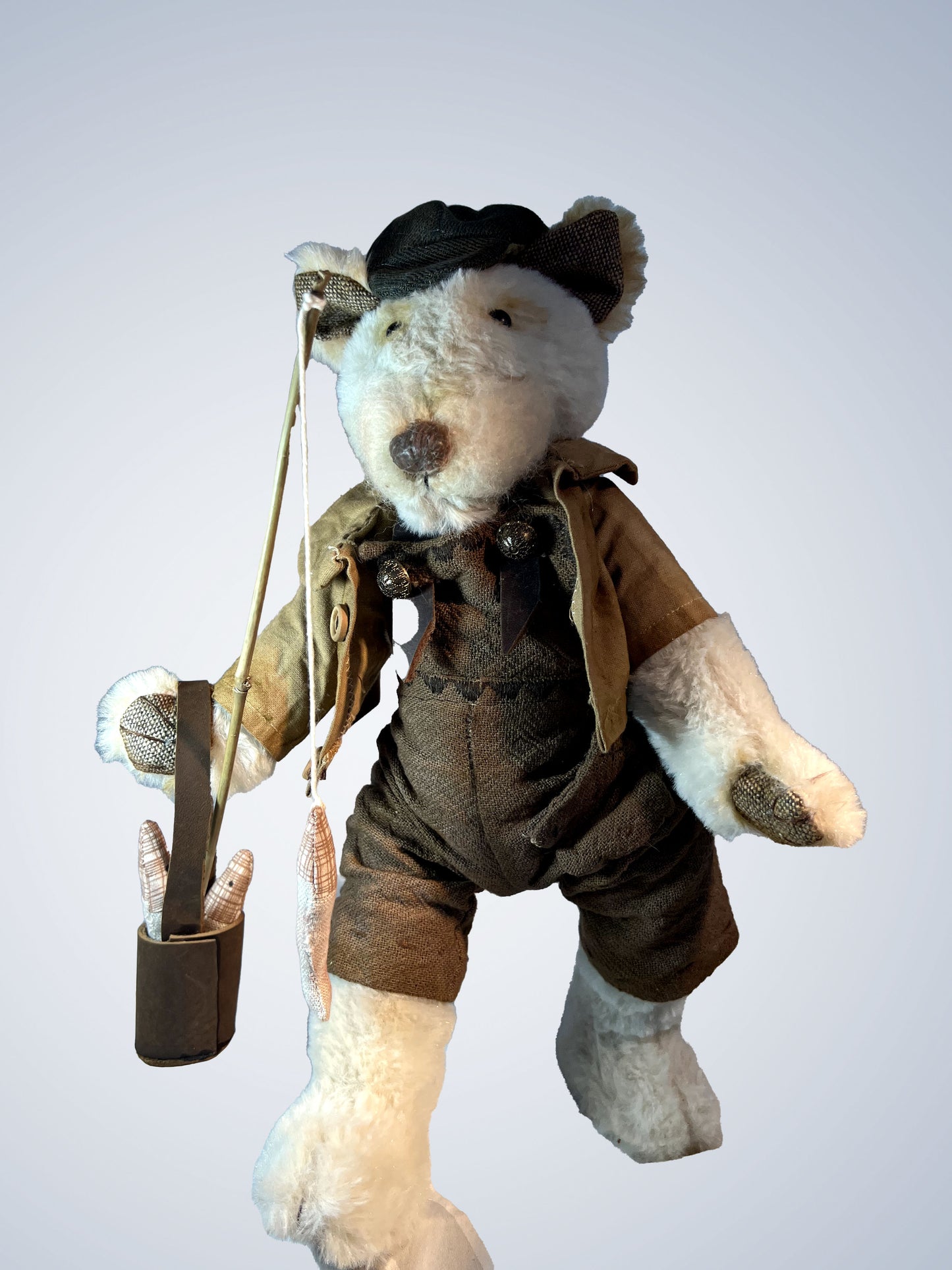 Fabric doll - Fishing bear