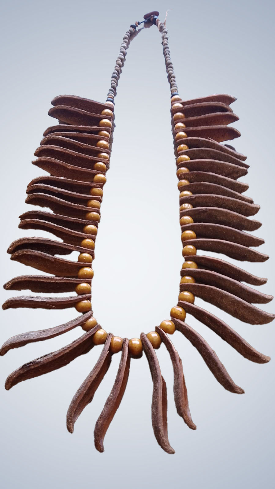 Choker, pink cedar pod petals