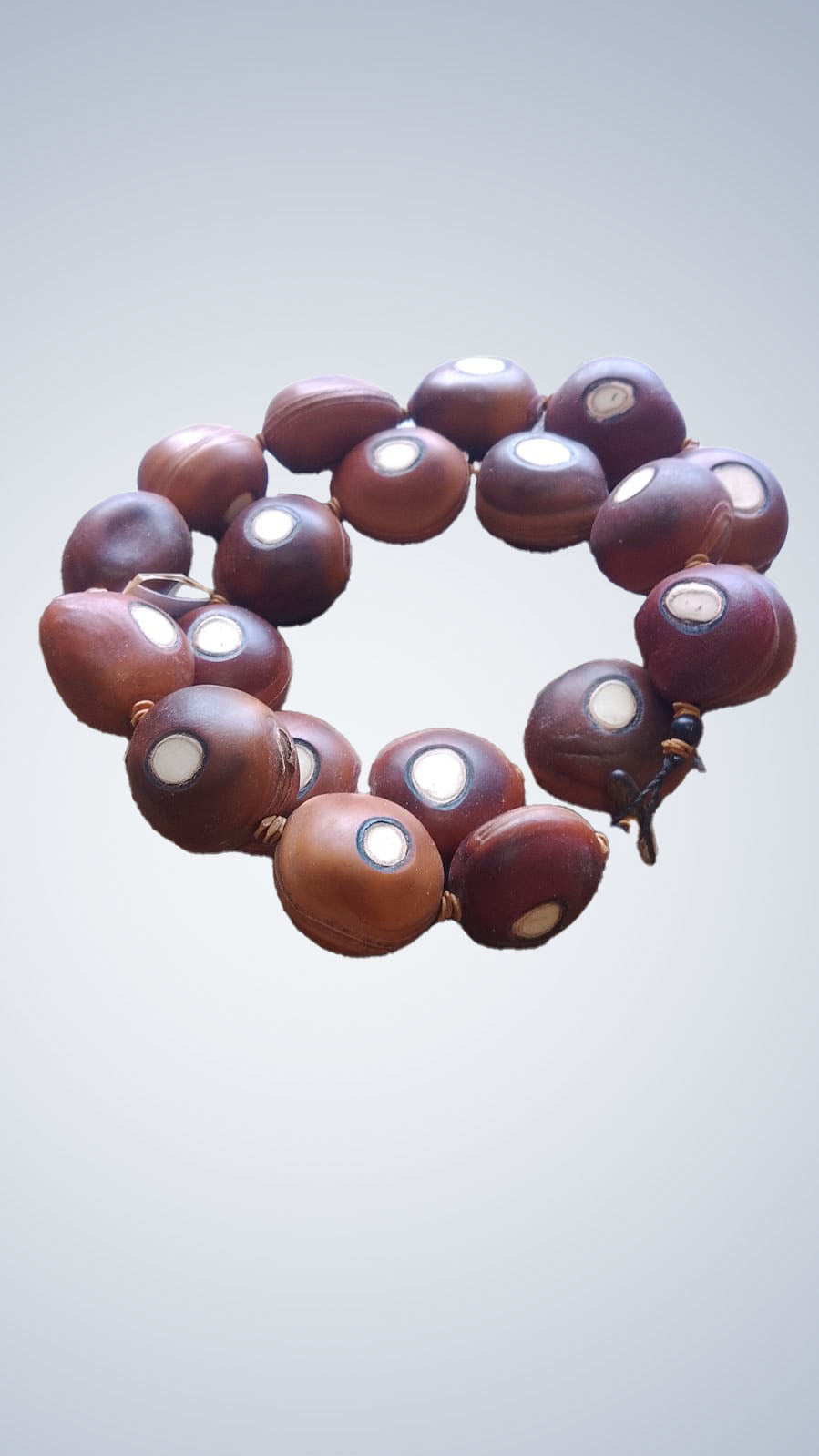 Sanded Bull's Eye Seed Necklace