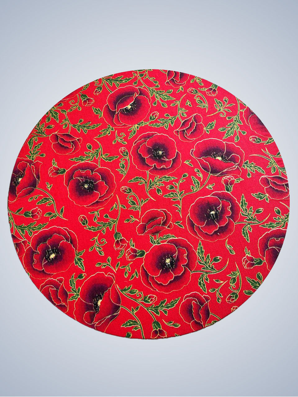 Capa para Sousplat Flores Vermelhas