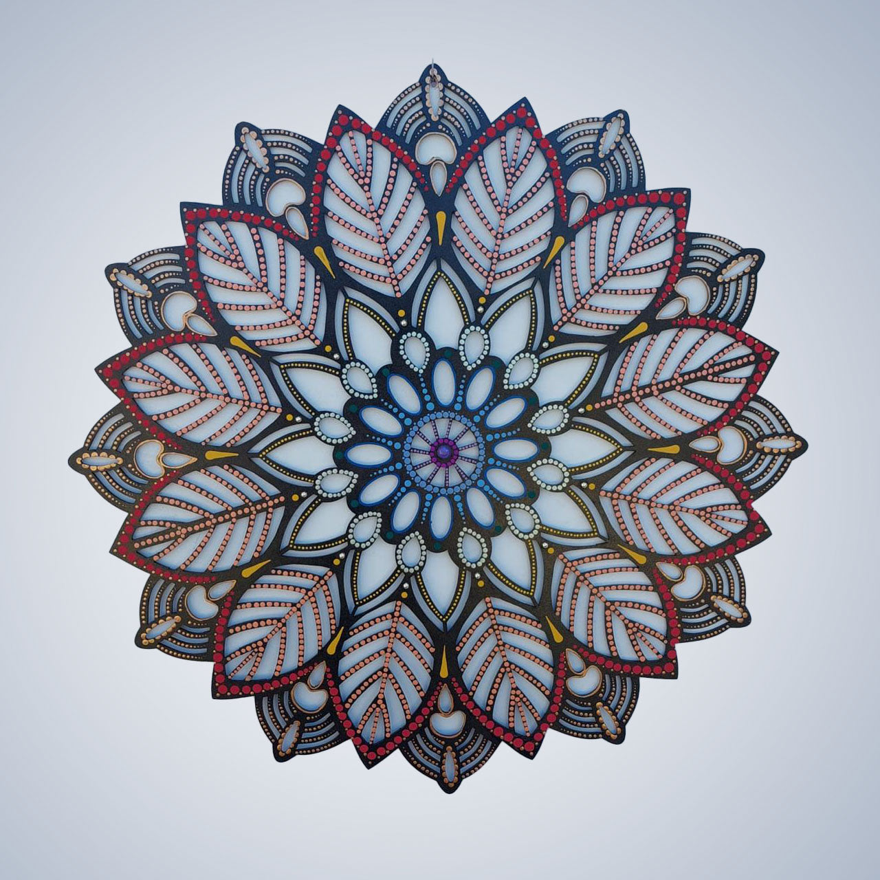 Mandala Flor em pontilhismo