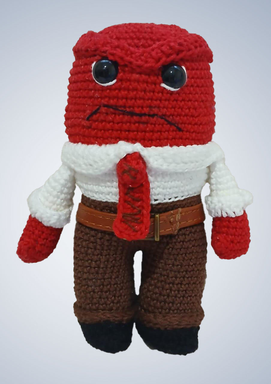 Raiva - Coleção Divertidamente em Amigurumi