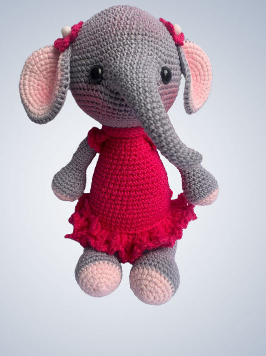 Elefante Mimosa em Amigurumi