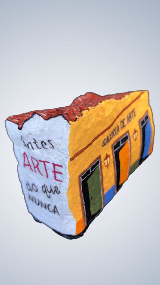 "Galeria de Arte" em petit pavê - Casarios Açorianos