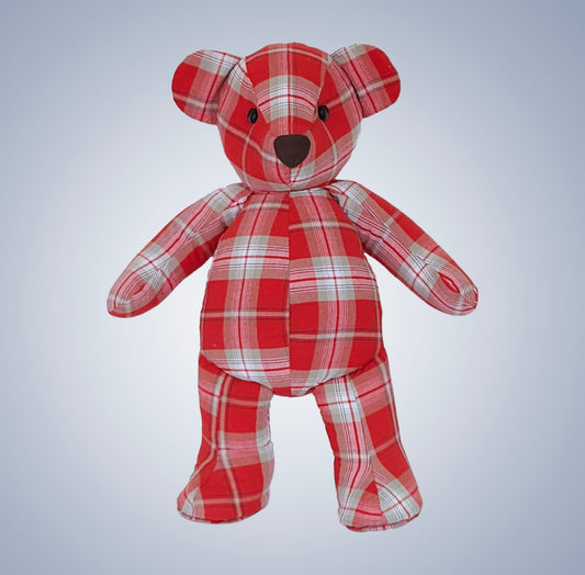 Boneco de Pano - Urso Vermelho