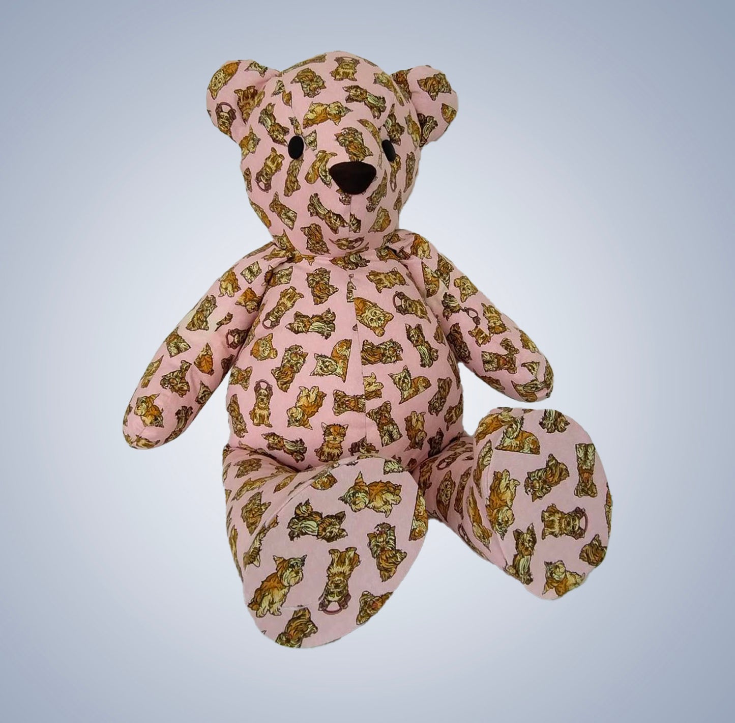 Boneco de Pano - Urso Big com estampa yorkshire